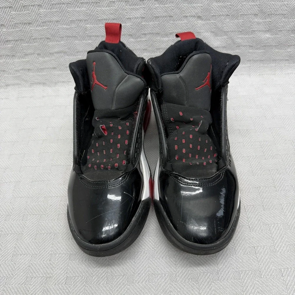 Jordan‎ Shoes Boys Size 7 Black Patent Leather Slip On Padded Lined CD6123-001